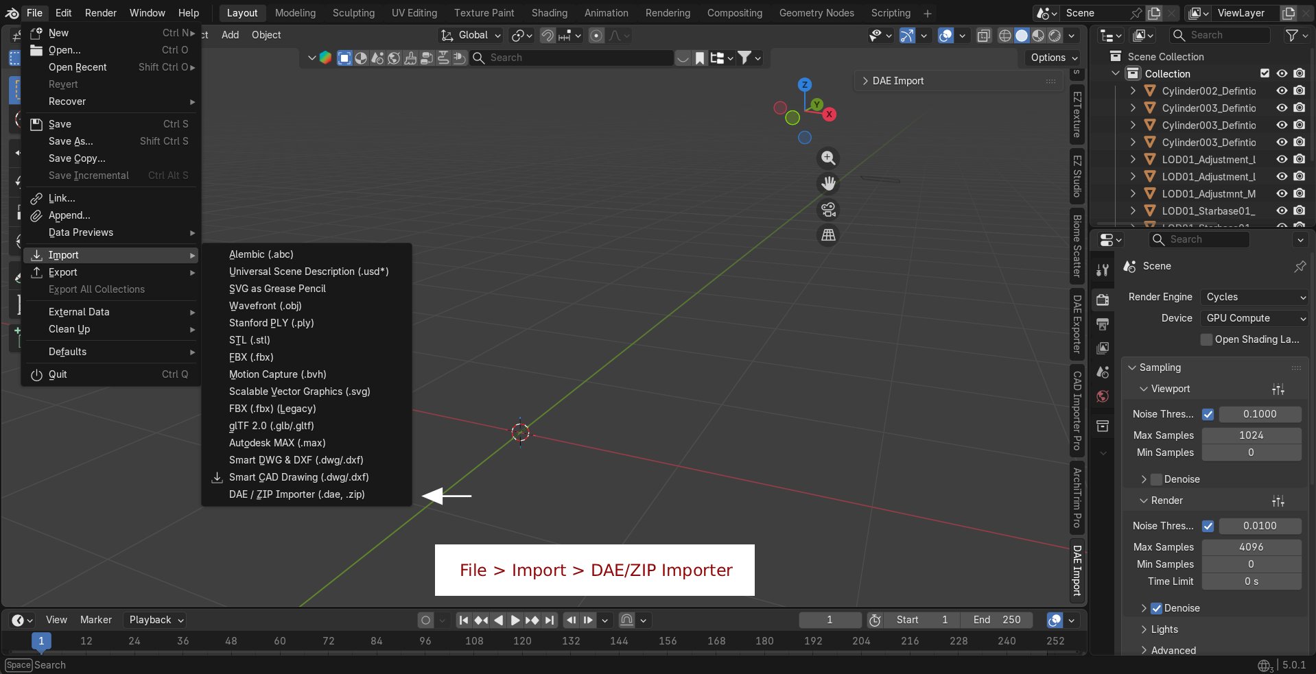 DAE Importer for Blender 5.0+ (COLLADA Restore) | Import - Export add ...