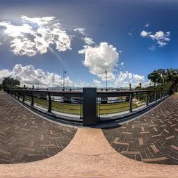 Sunny Day Bridge Walkway