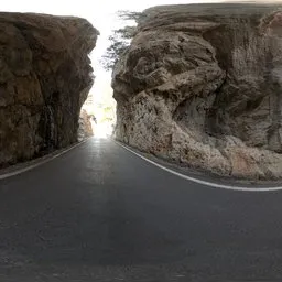 View Of The Road Around The Mountains