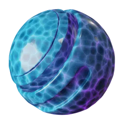 Blue-purple crystal glass