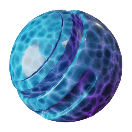 Blue-purple crystal glass