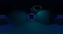 Neon Blue Room