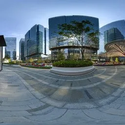 Daytime City Buildings HDR