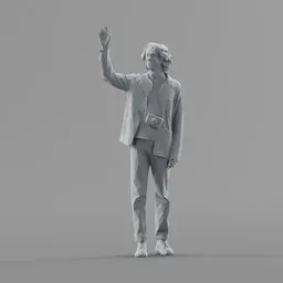 Lowpoly Male Greets