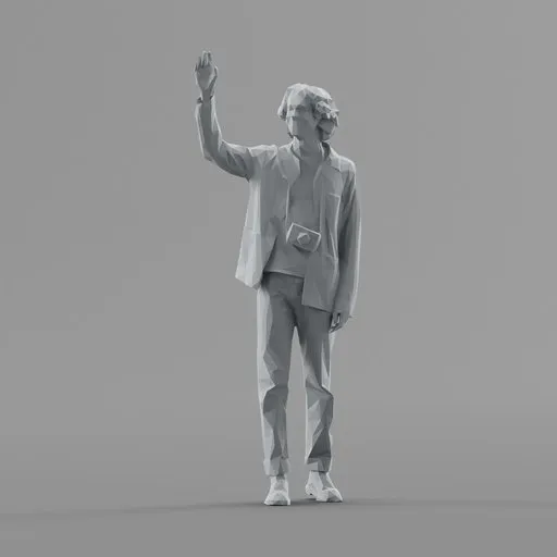 Lowpoly Male Greets