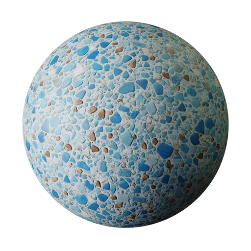 Coastal Blue Terrazzo