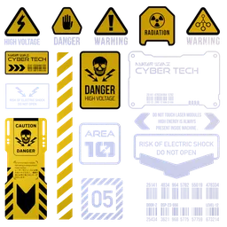 Decals signs