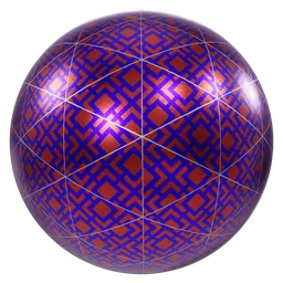 High-quality 4K PBR Christmas paper material with geometric triangular pattern for Blender 3D artists.