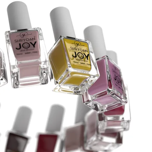 Square nail enamel rotation animation