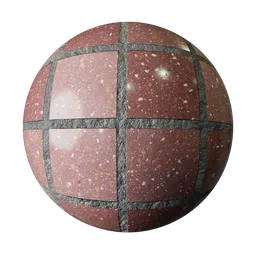 Ceramic tiles with multicolored patterns