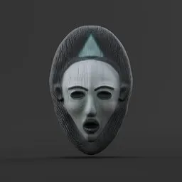 Tribe Mask blue white