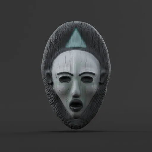 Tribe Mask blue white