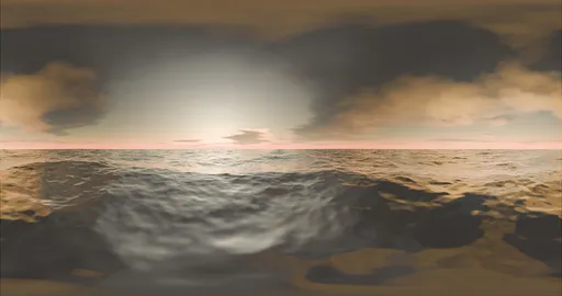 Warm Sunset Ocean