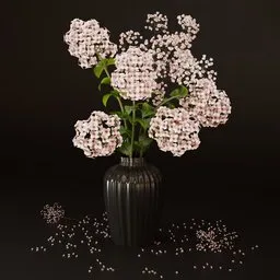 SJ_Blush Pink Hydrangea Flower Arrangement