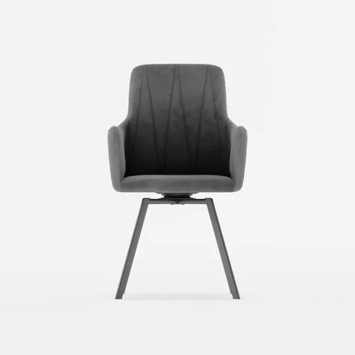 Modern 3D model of a plush armchair with sleek lines optimized for Blender.