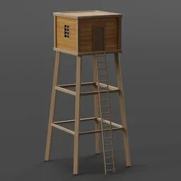 Wooden Watchtower Cabin