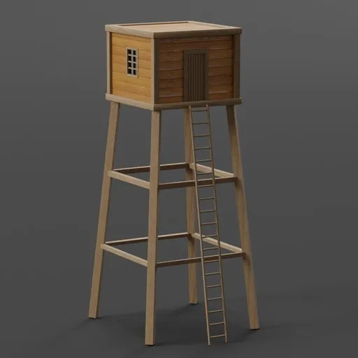 Wooden Watchtower Cabin