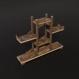 Brown wood japanese table