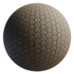 Seamless PBR Concrete Tiles texture for 3D rendering in Blender and other 3D applications.