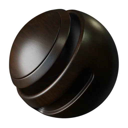 Dark Glossy Straight Wood