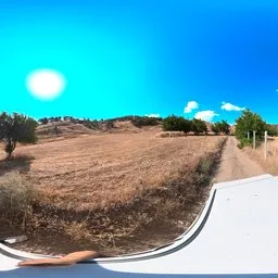 Farm Track Open Rural Fields HDRI