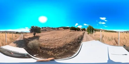 Farm Track Open Rural Fields HDRI
