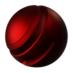 Powder coated metal red