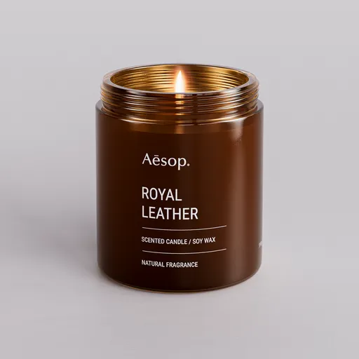 Aesop Royal Leather Candle Jar