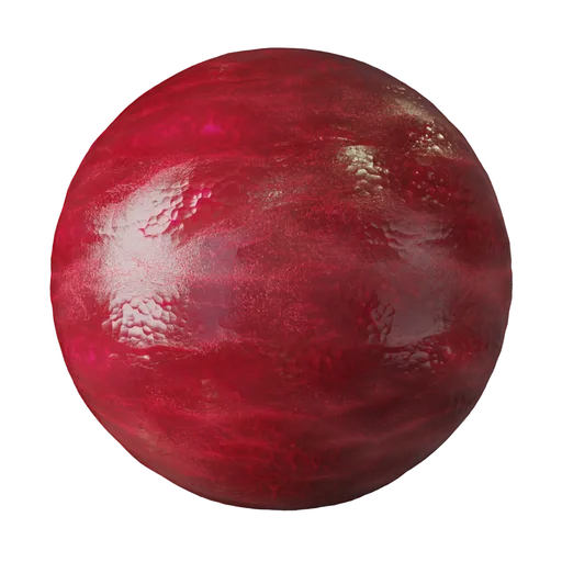 Red crystal glass