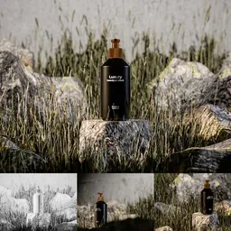 Luxury Beauty Bottle Mockup