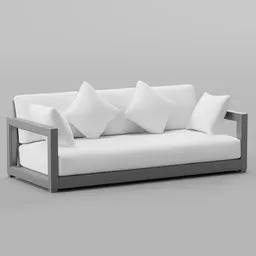 Aluminum Outdoor Patio Sofa