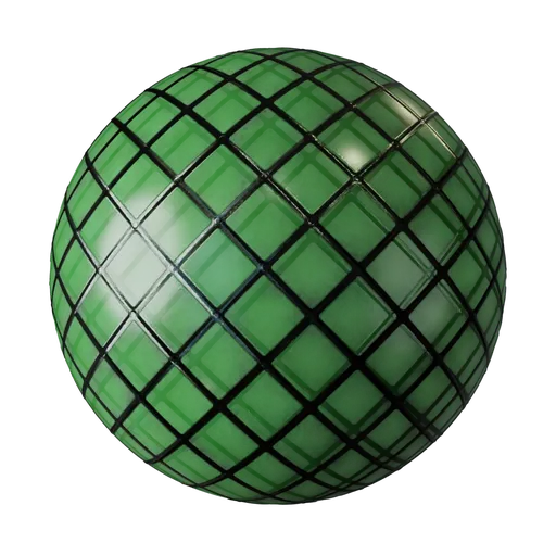 Green stained glass