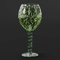 Fancy Fantasy Wine Glass