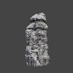 Winter Snow Rock Asset
