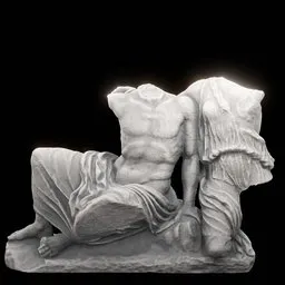 statue of Cecrops and his daughter Pandrosos