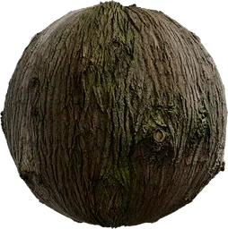 High-quality Bark Brown 02 wood texture for Blender 3D, created by Rob Tuytel, perfect for realistic PBR material rendering.