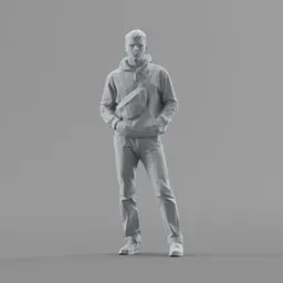 Lowpoly Male Standing