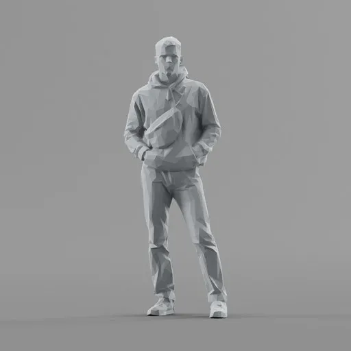 Lowpoly Male Standing