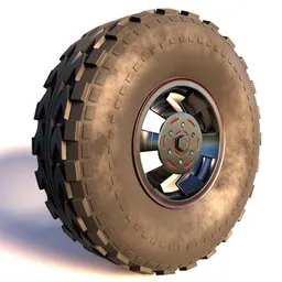 Off-road vehicle wheel