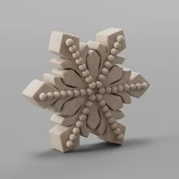 Wooden snowflakes small