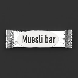 "Blender 3D model: Muesli Bar Template - Convertible to Chocolate, Protein, or Any Delicious-Bar with Sculpted Detail. High-Quality Normal Map Baked-in for Realistic Texture. Perfect for Food Category Projects in Blender 3D."