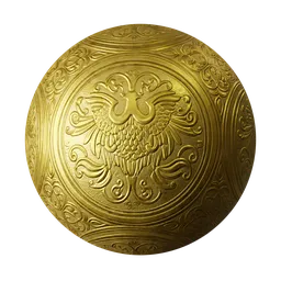 Phoenix Embossed Gold