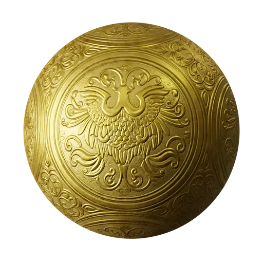 Phoenix Embossed Gold