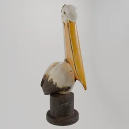 Pelican sculpture