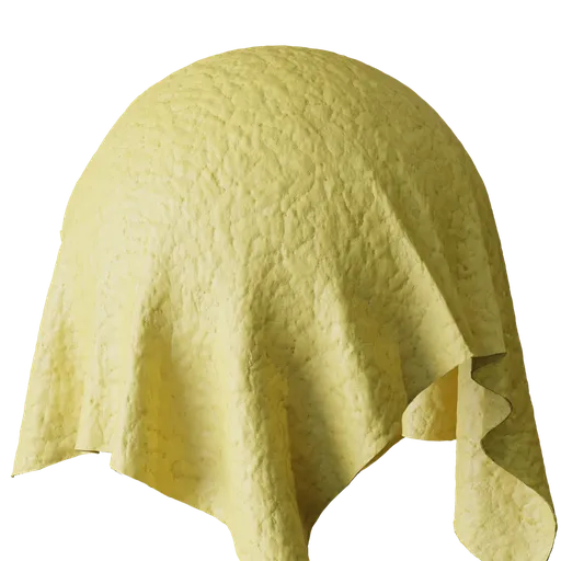 Yellow Creased Leather
