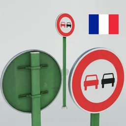 Traffic Sign (Ban on Overtaking)