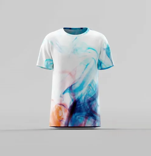 Ethereal Ink Smoke Abstract T-Shirt