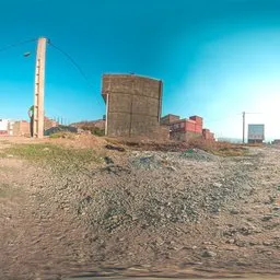 Empty Construction Lot Sunset