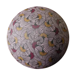 Flower print fabric
