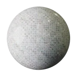 Light gray Stone  Mosaic Tile